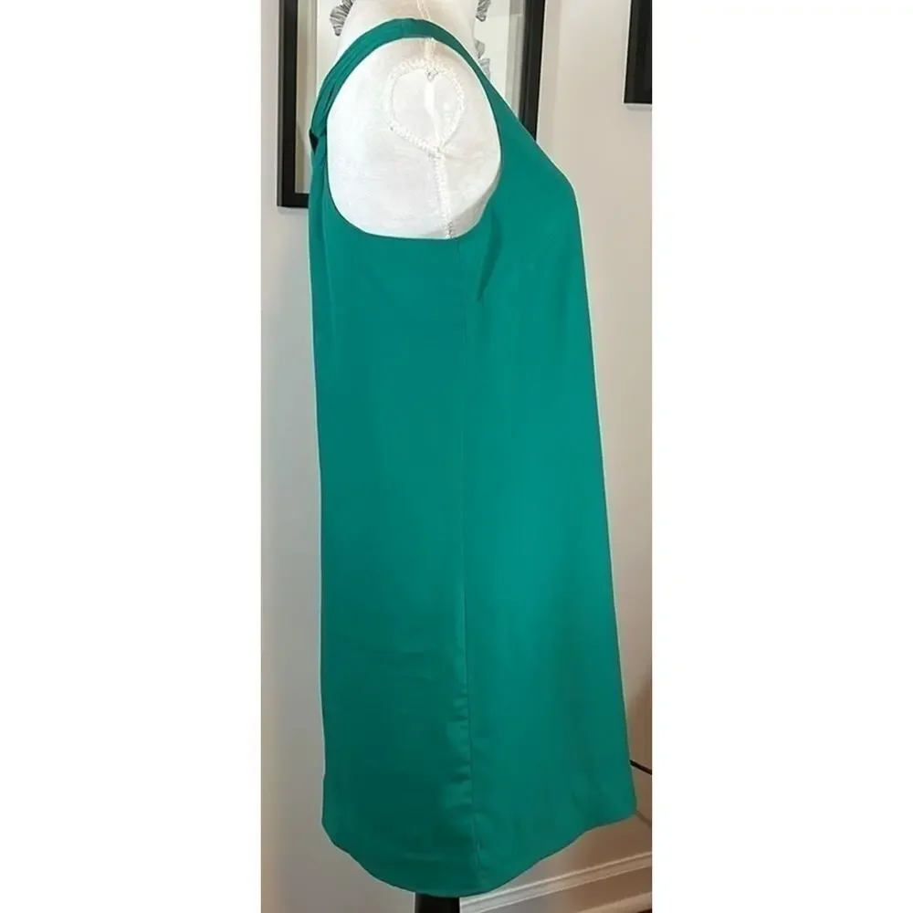 J. Crew Gorgeous Emerald Green Twist Strap Shift Dress/Cocktail Dress